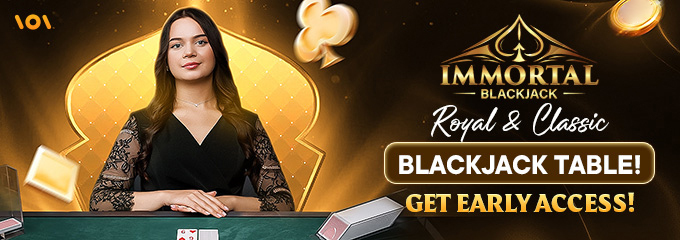 Immortal Blackjack Casino Games Provider Banner